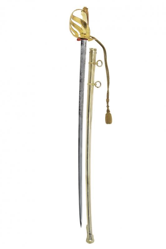 Parti dell'uniforme e spada dell'ultimo comandante della Guardia Nobile, epoca Paolo VI