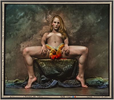 Veronique, the Virgin. Stampa vintage acquerellata