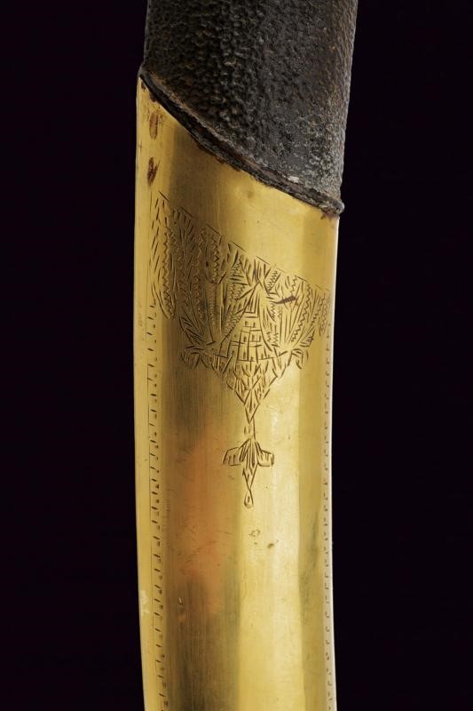 Shamshir con lama in damasco