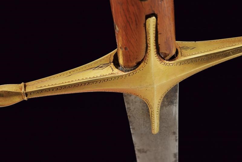 Shamshir con lama in damasco