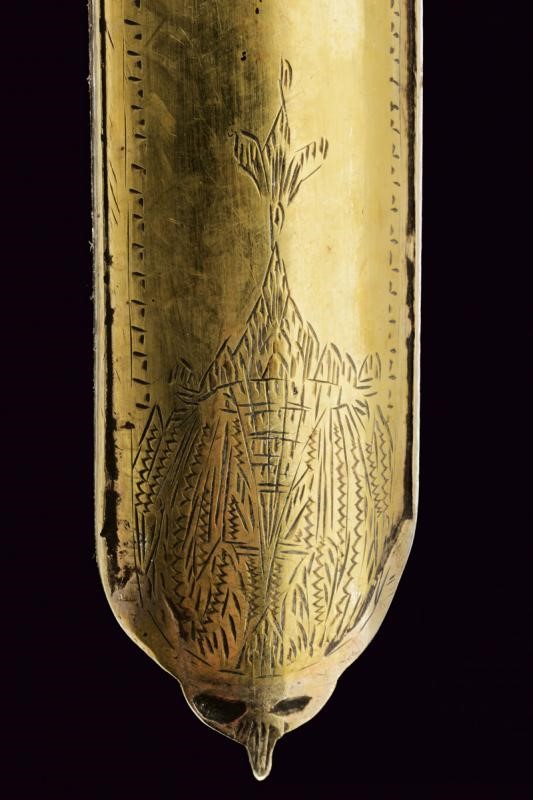 Shamshir con lama in damasco