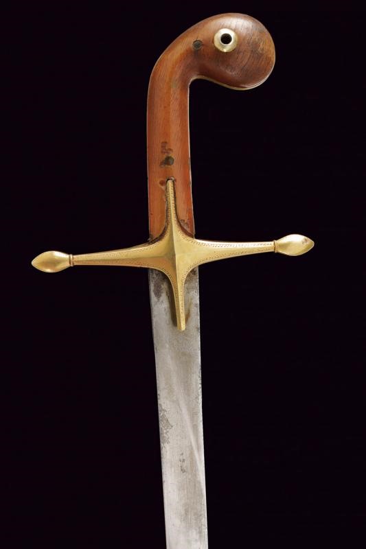 Shamshir con lama in damasco