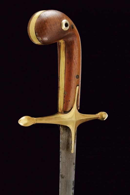 Shamshir con lama in damasco