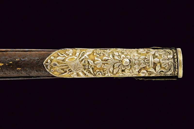 Pistola a Pietra Focaia con Fornimenti in Argento