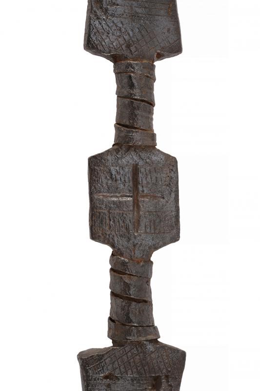 Raro Bastone Rituale Orisha Oko degli Yoruba, con Fodero