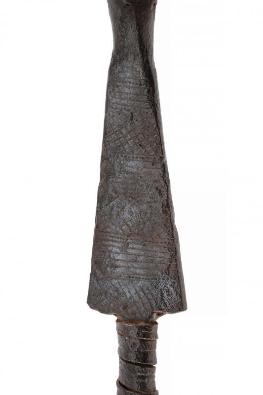 Raro Bastone Rituale Orisha Oko degli Yoruba, con Fodero