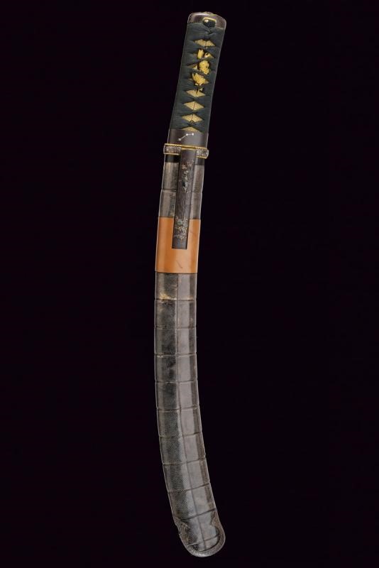 Wakizashi Mei Mimasaka No Kuni Ju Ouchibito Toshinori con Bel Koshirae