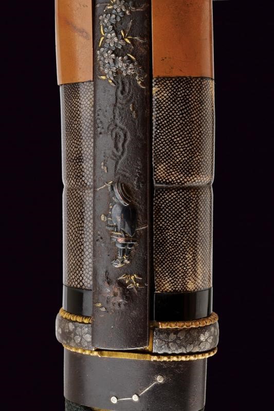 Wakizashi Mei Mimasaka No Kuni Ju Ouchibito Toshinori con Bel Koshirae