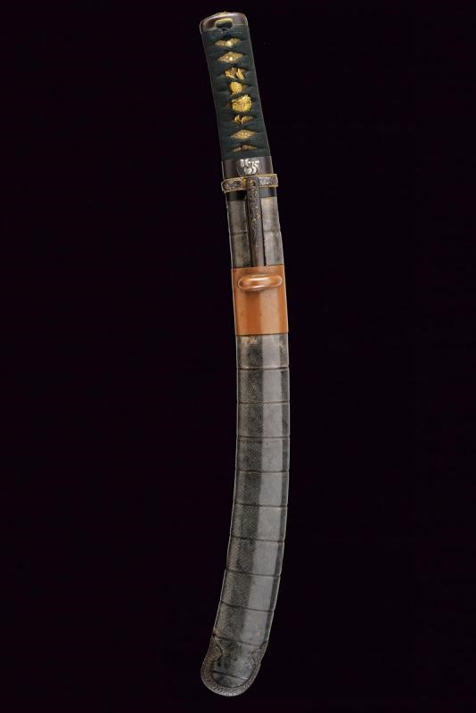 Wakizashi Mei Mimasaka No Kuni Ju Ouchibito Toshinori con Bel Koshirae