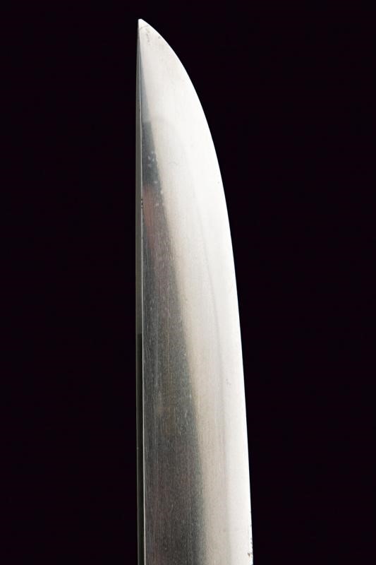 Tanto Firmato Shima-hagane con Koshirae a Shakuhachi