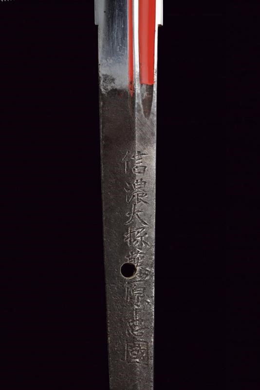 Naginata in Shirasaya Firmata Shinano Daijo Fujiwara Tadakuni