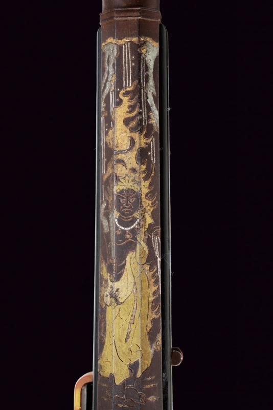 Rarissimo Paio di Pistole a Miccia Tanegashima Firmate Matsumoto Uhyoe Saku