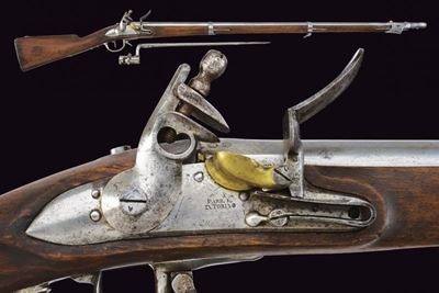 Fucile a Pietra Focaia da Fanteria Mod. 1823 con Baionetta