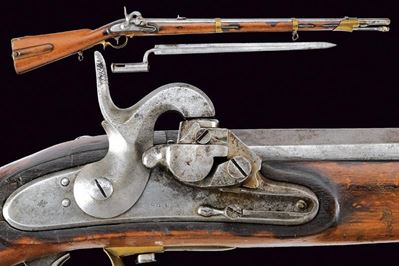 Kammerbuchse Mod. 1842 Sistema Augustin con Baionetta