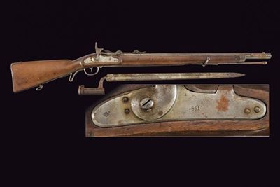 Jagerstutzen Mod. 1854/67 Convertito Wanzel con Baionetta