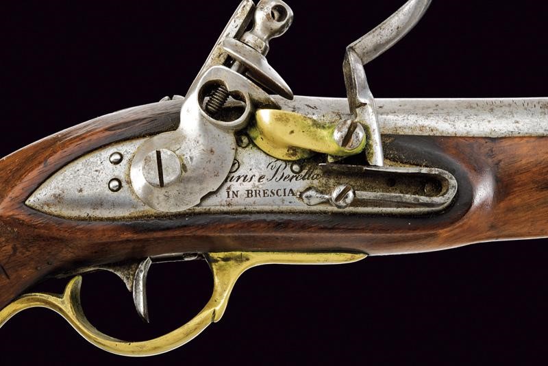 Rara Pistola a Pietra Focaia della Guardia Civica di Paris e Beretta