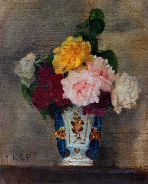 Cecchi Pieraccini Leonetta - Vaso con fiori