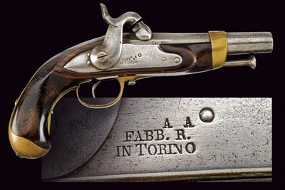 Pistola a Luminello da Carabiniere Mod. 1847