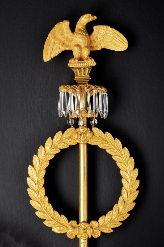 Coppia di Raffinate Appliques Neoclassiche Probabilmente Disegnate da Giocondo Albertolli