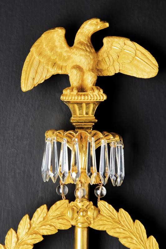Coppia di Raffinate Appliques Neoclassiche Probabilmente Disegnate da Giocondo Albertolli