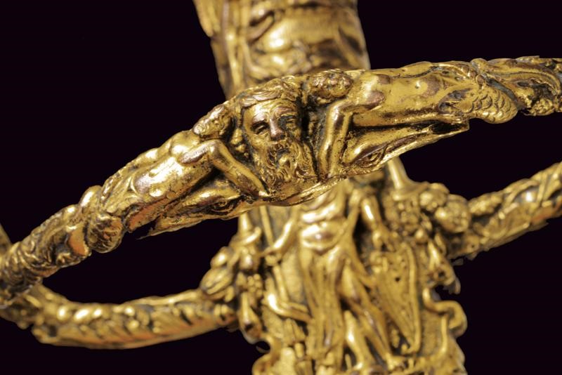 Straordinaria Spada con Raffigurazioni delle Fatiche di Eracle