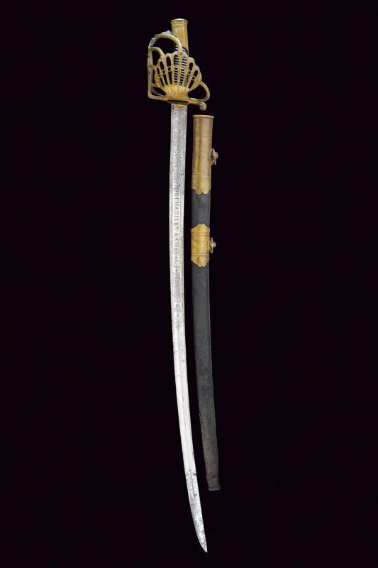 Sciabola a Garde-de-bataille con Lama dei Granatieri a Cavallo della Guardia Imperiale