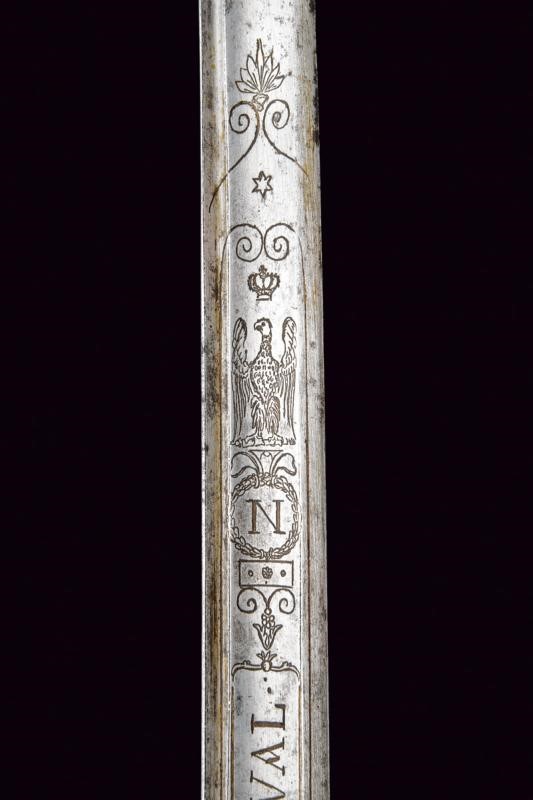 Sciabola a Garde-de-bataille con Lama dei Granatieri a Cavallo della Guardia Imperiale