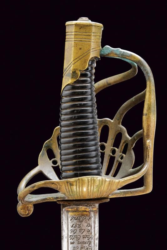 Sciabola a Garde-de-bataille con Lama dei Granatieri a Cavallo della Guardia Imperiale