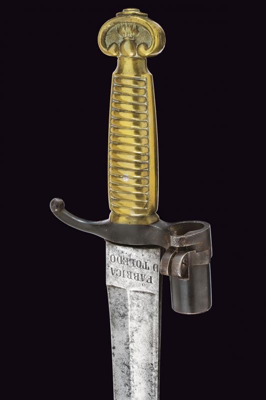 Rara Sciabola-baionetta da Artiglieria Mod. 1858