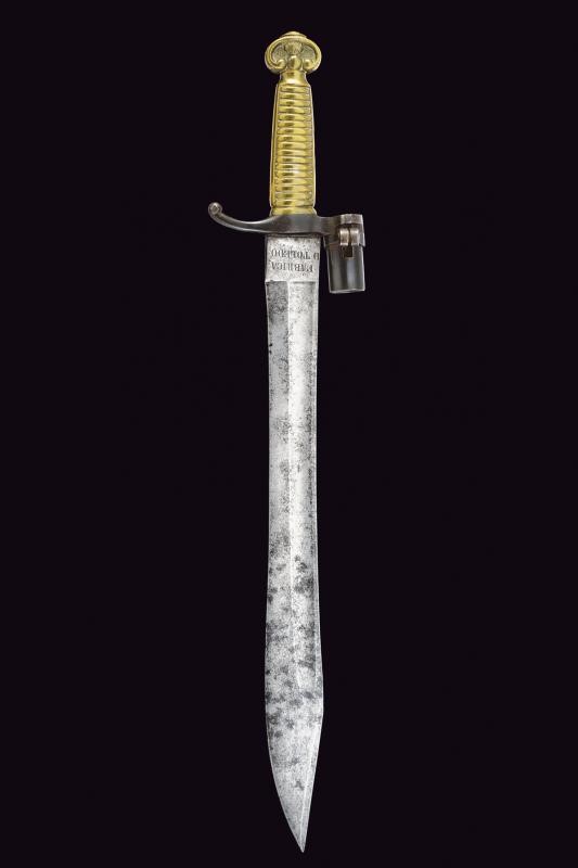 Rara Sciabola-baionetta da Artiglieria Mod. 1858