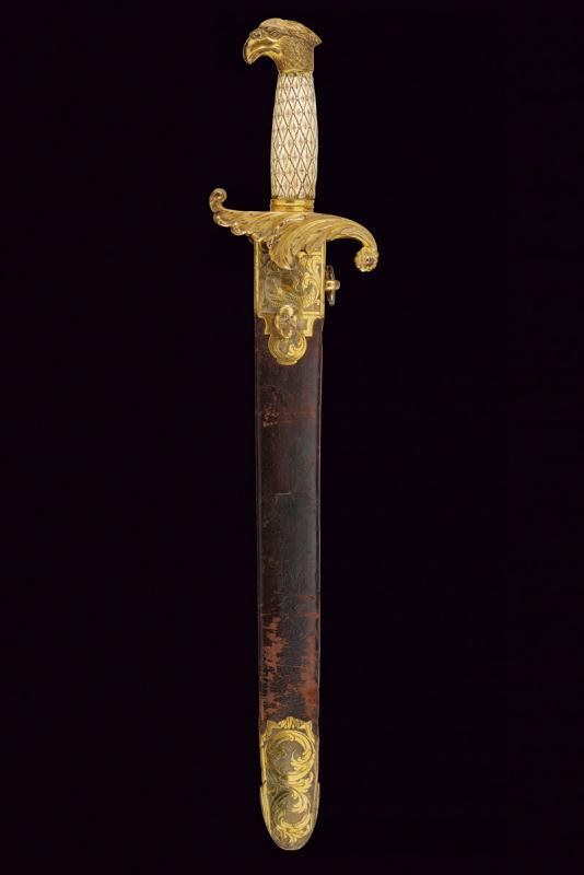 Raro e Lussuoso Coltello da Presentazione con Decorazioni in Onore di William Shakespeare