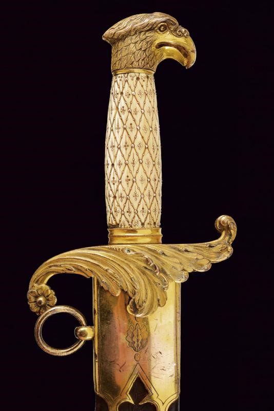 Raro e Lussuoso Coltello da Presentazione con Decorazioni in Onore di William Shakespeare