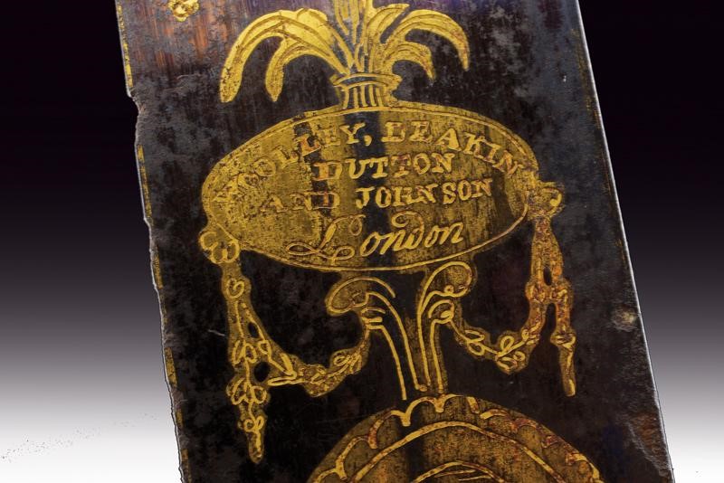 Raro e Lussuoso Coltello da Presentazione con Decorazioni in Onore di William Shakespeare