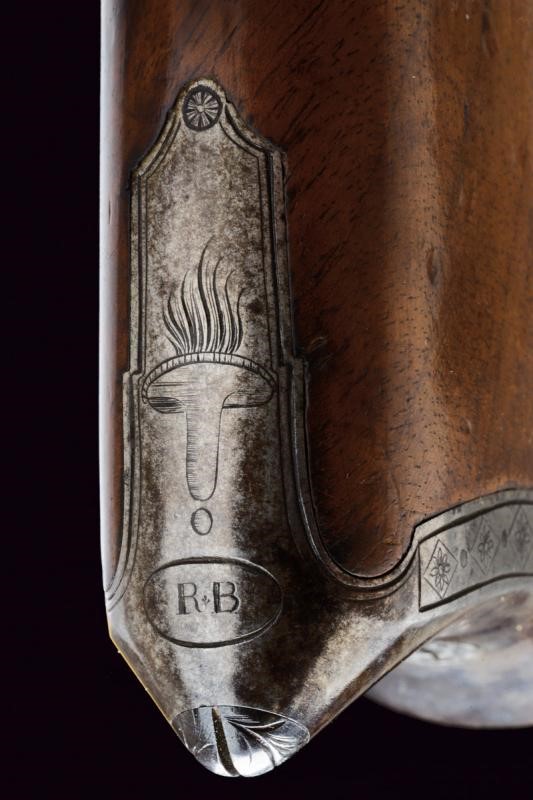 Bellissima Doppietta a Pietra Focaia di Isidore Brezol
