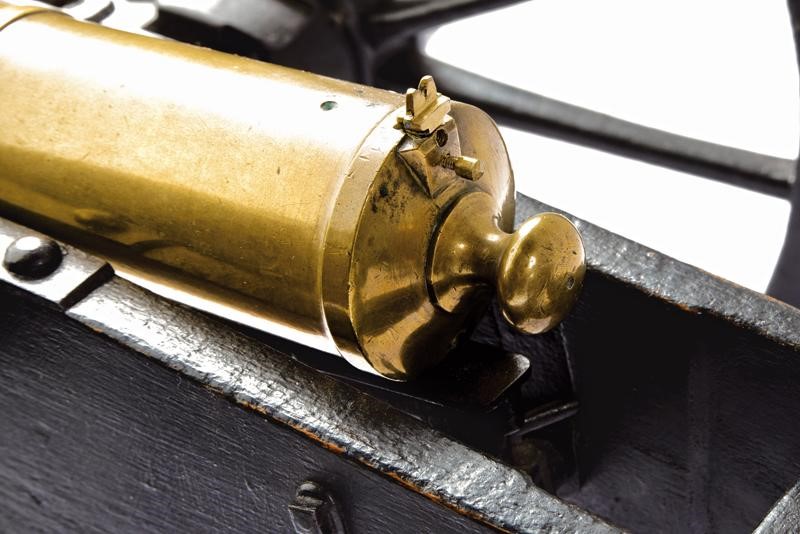 Rarissimo Modello di Cannone in Scala con Traino di Munizioni