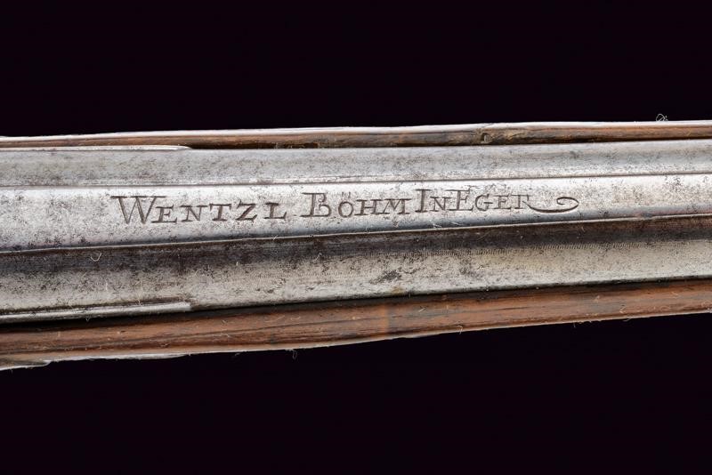 Bella e Rara Pistola a Pietra Focaia di Wenzel Boehm