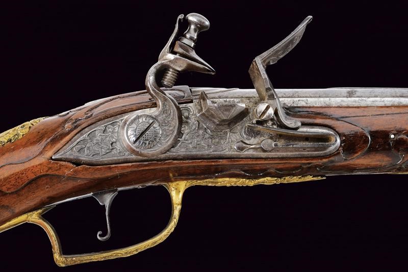 Bella e Rara Pistola a Pietra Focaia di Wenzel Boehm