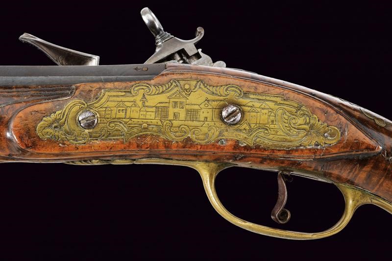 Interessante Paio di Pistole a Pietra Focaia alla Romana