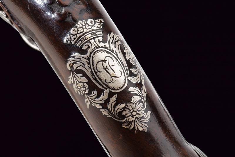 Elegante Pistola a Pietra Focaia da Viaggio di Minelli