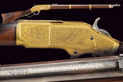 Raro Winchester Model 1873 Musket Inciso