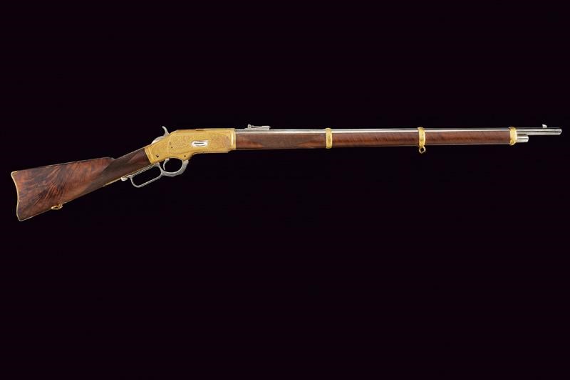 Raro Winchester Model 1873 Musket Inciso