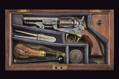 Colt Model 1849 Pocket Revolver in Cassetta