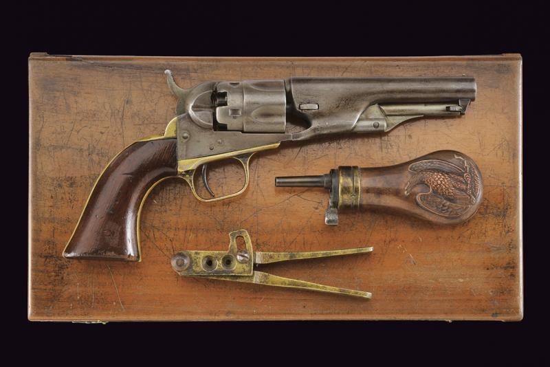Colt Model 1862 Police Revolver in Cassetta