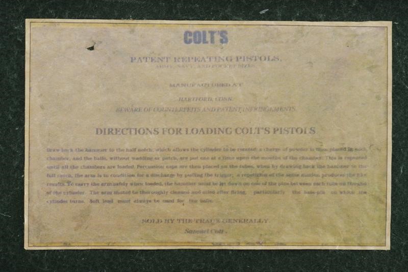 Colt Model 1862 Police Revolver in Cassetta
