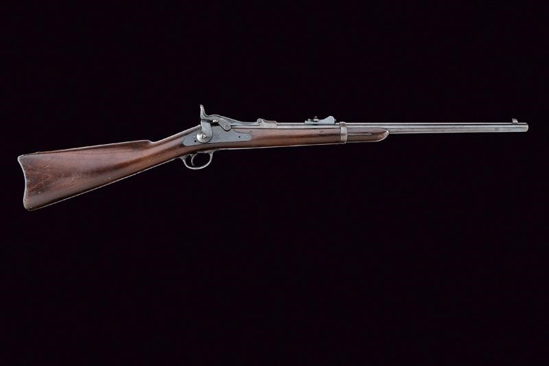Raro e Interessante Model 1873 Trapdoor Carbine "custer Range"