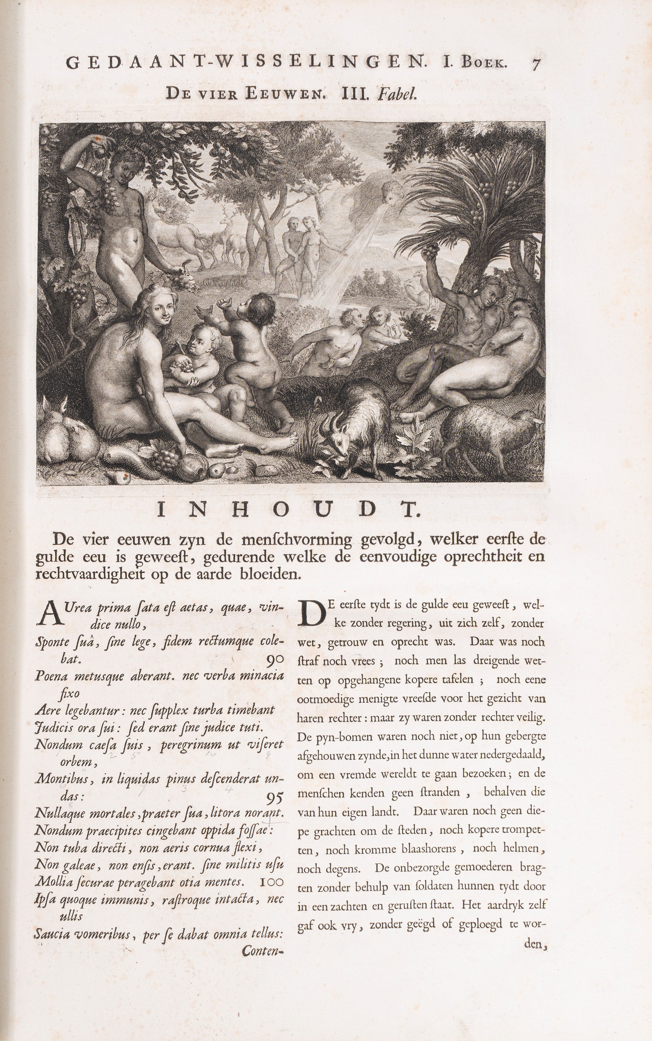 Ovidius, Naso Publius - Ovidius Naso Publius, De Gedaant-Wisselingen, edizione del 1732