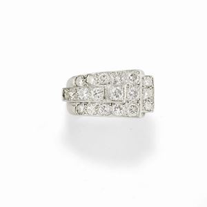 Anello con diamanti, 1940 circa