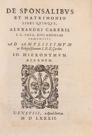 De Sponsalibus et matrimoni libri quinque