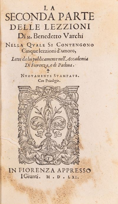 Varchi, La seconda parte delle lezzioni