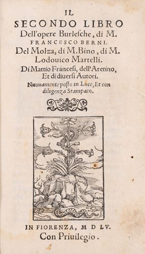 Il secondo libro dell'Opere Burlesche, di M. Francesco Berni